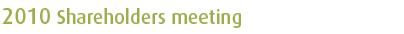 2010 Shareholders meeting